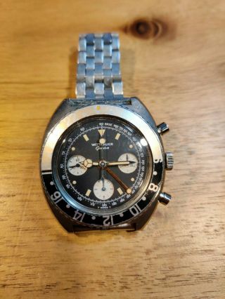 Wittnauer Geneve GMT Chronograph 345T Valjoux 72 Recently Serviced 5