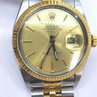 Rolex Watch 16013 Date Just YG x SS Men ' sGold 1602219 5