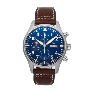 Iwc Pilots Chrono Edition Le Petit Prince Auto 43mm Steel Mens Watch Iw3777 - 14