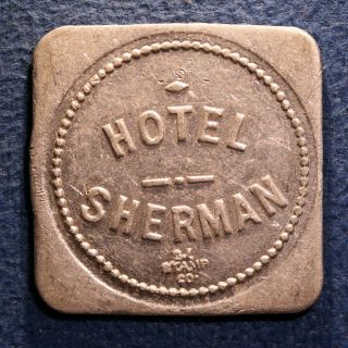 Montana Token - Hotel Sherman,  12½¢,  White Sulphur Springs,  Mont.