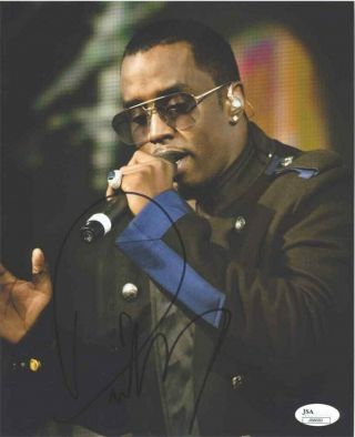 Sean Combs P Diddy Puff Daddy Autographed Signed 8x10 Photo Authentic Jsa