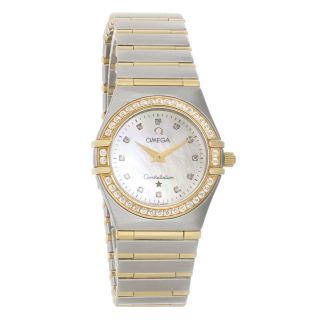 Omega Constellation 95 Ladies Diamond Swiss Quartz Watch 1277.  75