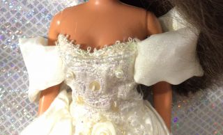 Barbie Doll Wedding Gown Ring,  satin Silky Gorgeous Pearls. 2