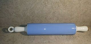 Harker Stoneware Blue Rolling Pin With Stopper
