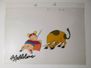 Mel Blanc Autographed Animation Cel Signed 1960 