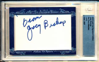 2012 Leaf Cut Signature Edition Joey Bishop (d.  2007) Signed Autograph 1 Of 2