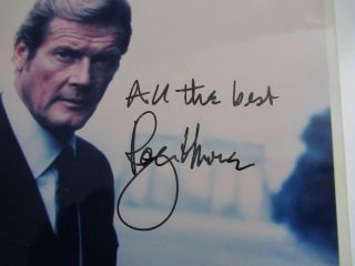 Roger Moore Signed Autographed 8X10 Photo James Bond 007 2