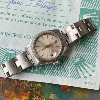 Rolex Date Ref.  69190 Ladies Watch 100 U Serial Certificate 26 Mm 1999