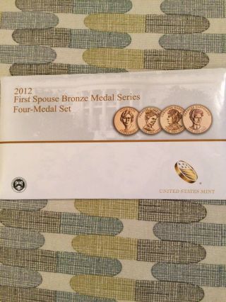 2012 First Spouse Bronze Medal Series 4 Medal Set - Us