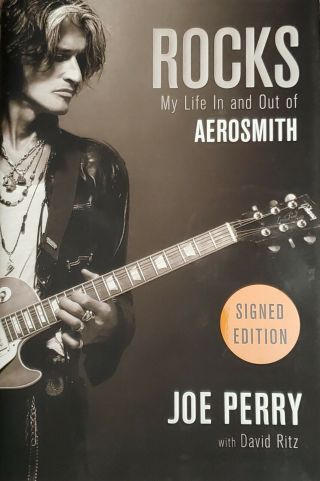 Joe Perry (aerosmith) Signed/autographed " Rocks " 1st Edition Book