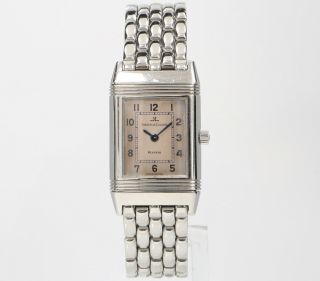 Jaeger Lecoultre Reverso 260.  8.  08 20mm Pink Ladies Swiss Quartz Vintage Watch