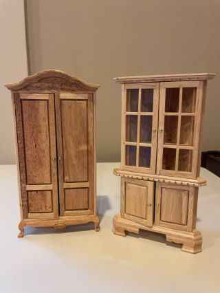 Dollhouse Miniature Wood Dining Room Furniture 1:12 Scale