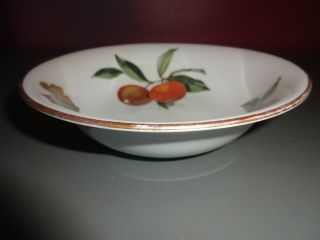 Vintage Set of 4 Royal Worcester Evesham Gold Flared Soup Cereal Bowls 6 - 5/8 