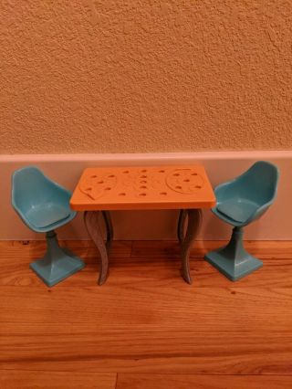 Mattel Barbie Dream House Replacement Table Chairs Set