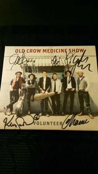 Old Crow Medicine Show Volunteer Album Signed