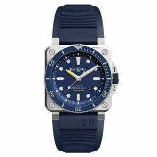 Bell & Ross Br03 - 92 Diver Swiss Automatic 300m Blue Dial Stainless Steel 42mm