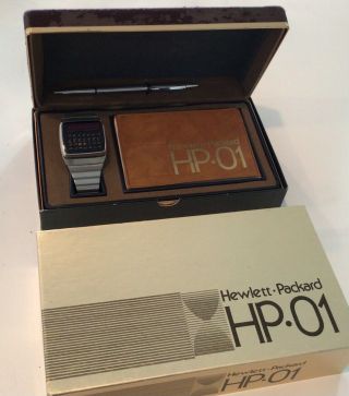 Hewlett - Packard Hp01 Calculator Watch In Stainless With Box