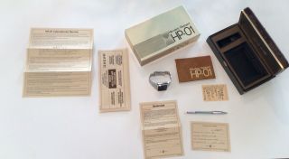 Hewlett - Packard HP01 Calculator Watch in Stainless With box 3