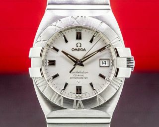 Omega 1503.  30.  00 Constellation Double Eagle Co - Axial Ss Box And Papers