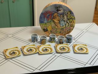 Wizard Of Oz Tea Party Cup & Saucer (set Of 5),  3 Oz,  Cardew Design -