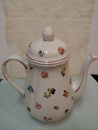 Villeroy & Boch PETITE FLEUR 5 cup Coffee Pot / Teapot With Lid 9 