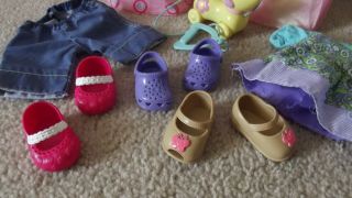 Fisher Price Little Mommy Baby Doll Clothes,  Shoes & Replacement Dog 2