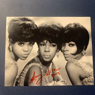 Mary Wilson Hand Signed 8x10 Photo Autographed The Supremes Singer Very Rare
