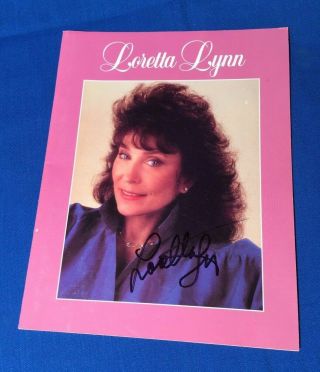 Loretta Lynn Signed Photo Book Of Family Memories - W/ Autograph