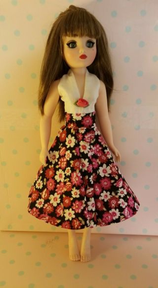 LINED SUMMER DRESS FOR VINTAGE DOLLIKIN UNEEDA 2S 19 - IN DOLL and Cissy 3