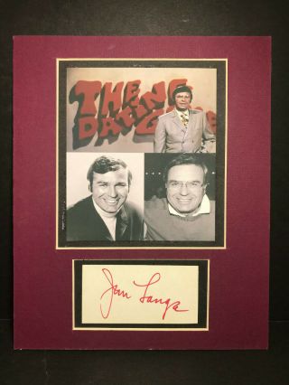 Signed 8x10 Matted Jim Lange Photo Autograph The Dating Game Host Died 2014 Auto