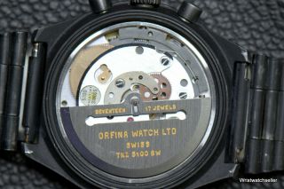 Porsche Design Orfina 7176 S Lemania TKZ 5100 BW Chronograph PVD NSA Bracelet 6