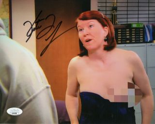 Kate Flannery Autograph Signed 8x10 Photo - The Office " Meredith " (jsa)