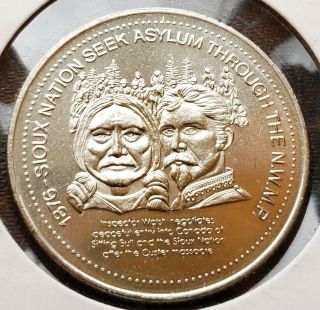 1978 Regina Saskatchewan $1 Trade Token - Sioux Nation Seek Asylum