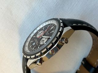 Breitling Chrono Matic Chronograph Leather Band Men ' s Watch A41360 5