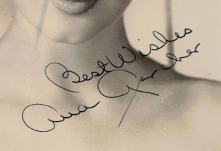 vintage Ava Gardner black & white photograph autograph in photo 2