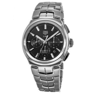 Tag Heuer Link Automatic Chronograph Black Dial Men 