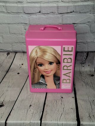 Pink Barbie Doll Fashion Wardrobe Trunk Carrying Case Tara Toy Corp Mattel 2003
