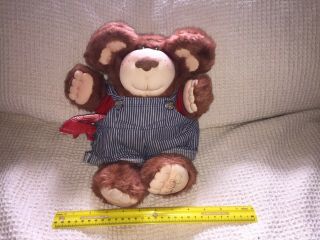 Vintage 1985 Furskins Xavier Roberts Stuffed Plush Bubba Teddy Bear 16 " With Tag