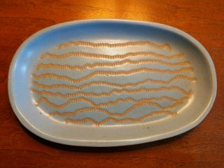Gordon & Jane Martz Marshall Studios 10” Incised Waves Ceramic Pottery Plate