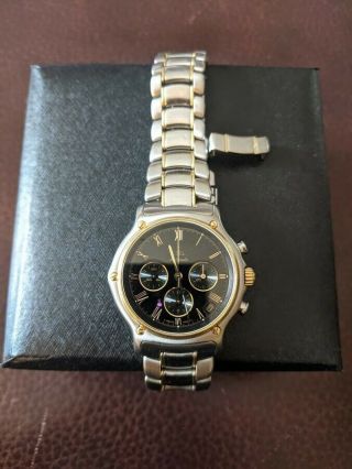 Ebel El Primero Chrono Automatic Watch Steel/Gold Ref 1134901 Papers/Box 6