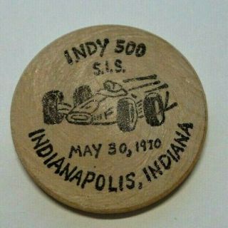 1970 Indianapolis 500 Race Winner Al Unser Race Details Wooden Nickel
