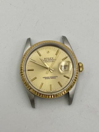Rolex 36mm Datejust 16233 Two - Tone “x” Series (head Only)