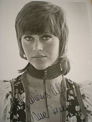 Young Short Hair - Vintage Sexy - Photo Jane Fonda Academy Award - Best Actress -
