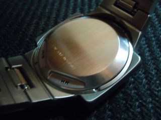 Vintage White Gold Filled OMEGA TC - 1 Time Computer LED LCD Digital Retro Watch 3