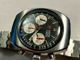 ROAMER STINGRAY VALJOUX 72 vintage chronograph diver 1969 3