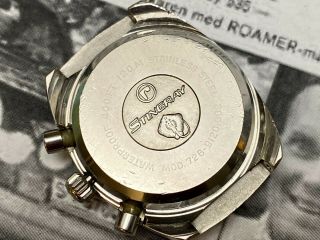 ROAMER STINGRAY VALJOUX 72 vintage chronograph diver 1969 5