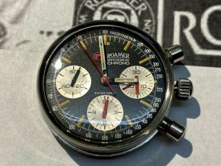 ROAMER STINGRAY VALJOUX 72 vintage chronograph diver 1969 6