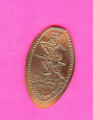 National Wwii Museum D - Day June 6th 1944 Elongated Pressed Penny