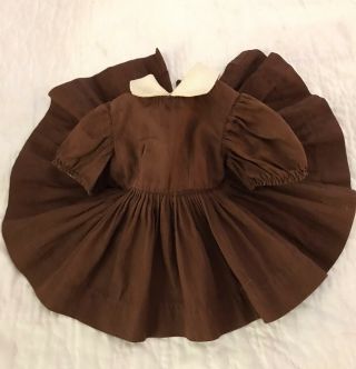 Vintage Brown Dress for 16” Terri Lee Doll Tagged 3