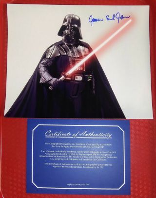James Earl Jones Signed Autographed Photo 8 X 10 W/coa Star Wars Darth Vader